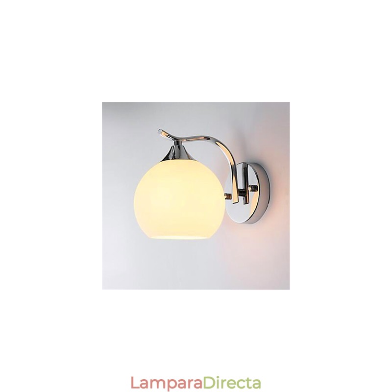 Apliques de pared con luz ambiental moderna y contemporánea con acabado galvanizado para protección ocular de estilo mini.