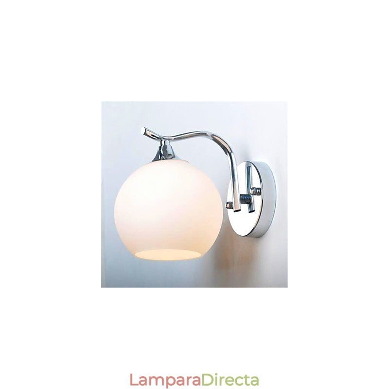 Apliques de pared con luz ambiental moderna y contemporánea con acabado galvanizado para protección ocular de estilo mini.