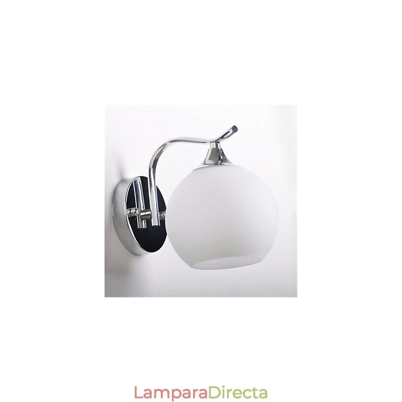 Apliques de pared con luz ambiental moderna y contemporánea con acabado galvanizado para protección ocular de estilo mini.