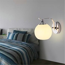 Apliques de pared con luz ambiental moderna y contemporánea con acabado galvanizado para protección ocular de estilo mini.