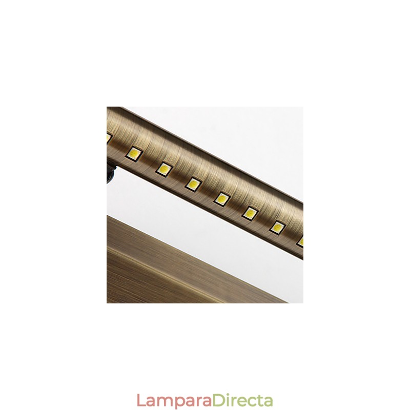Lámpara de espejo de tubo redondo de hardware