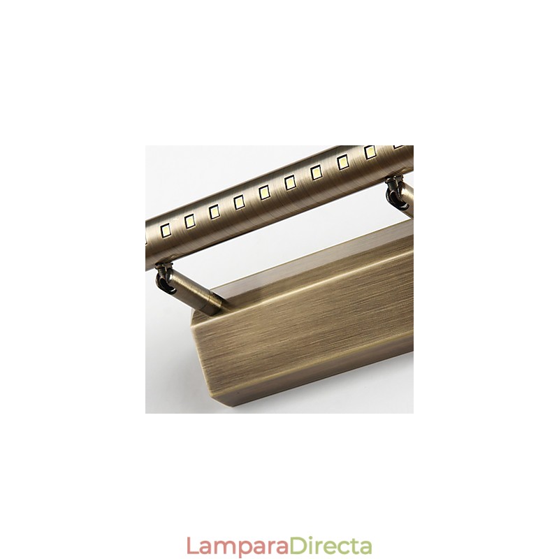 Lámpara de espejo de tubo redondo de hardware