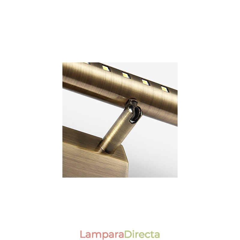 Lámpara de espejo de tubo redondo de hardware