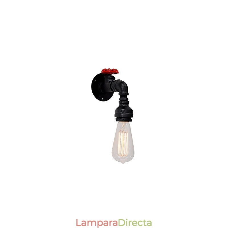 Lámparas de pared con forma de tubería de agua, estilo industrial retro, creativas, de metal, para restaurantes, cafeterías, bares, mesas de bar, apliques de pared.