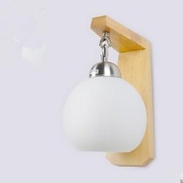 Lámpara de pared de madera con diseño de escalera de estilo japonés para dormitorio y mesita de noche.
