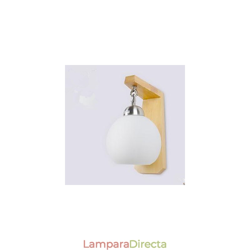 Lámpara de pared de madera con diseño de escalera de estilo japonés para dormitorio y mesita de noche.