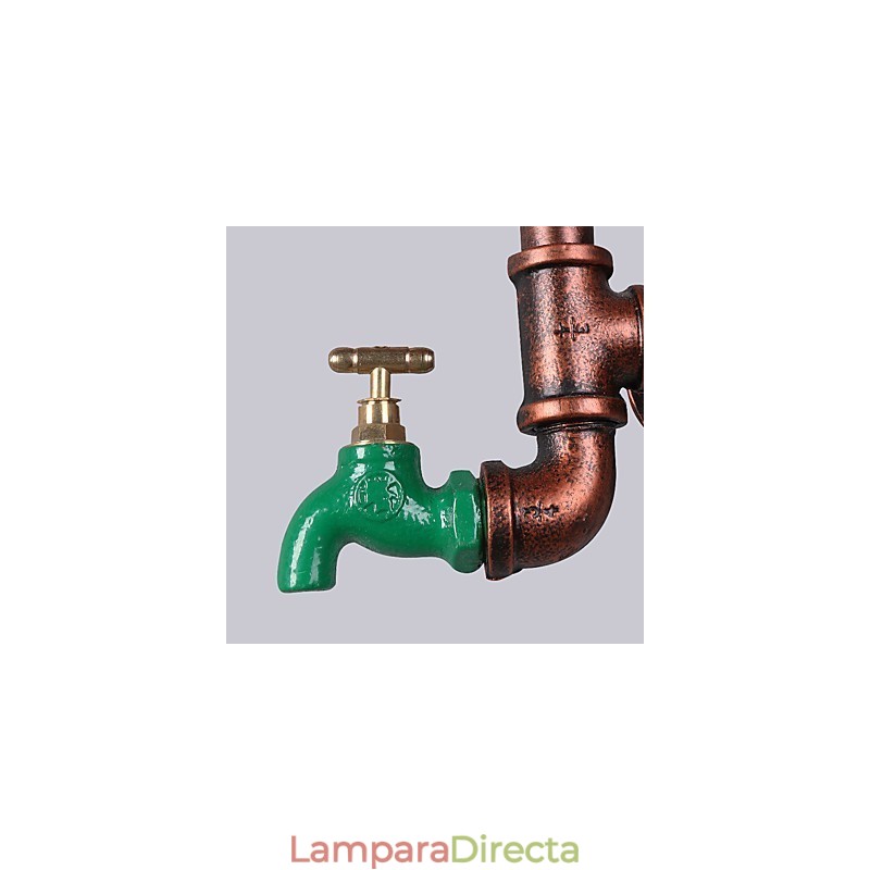 Lámparas de pared de tubo industriales vintage con forma de engranaje de madera, luces giratorias creativas, iluminación decorativa para restaurantes, cafeterías y bares.
