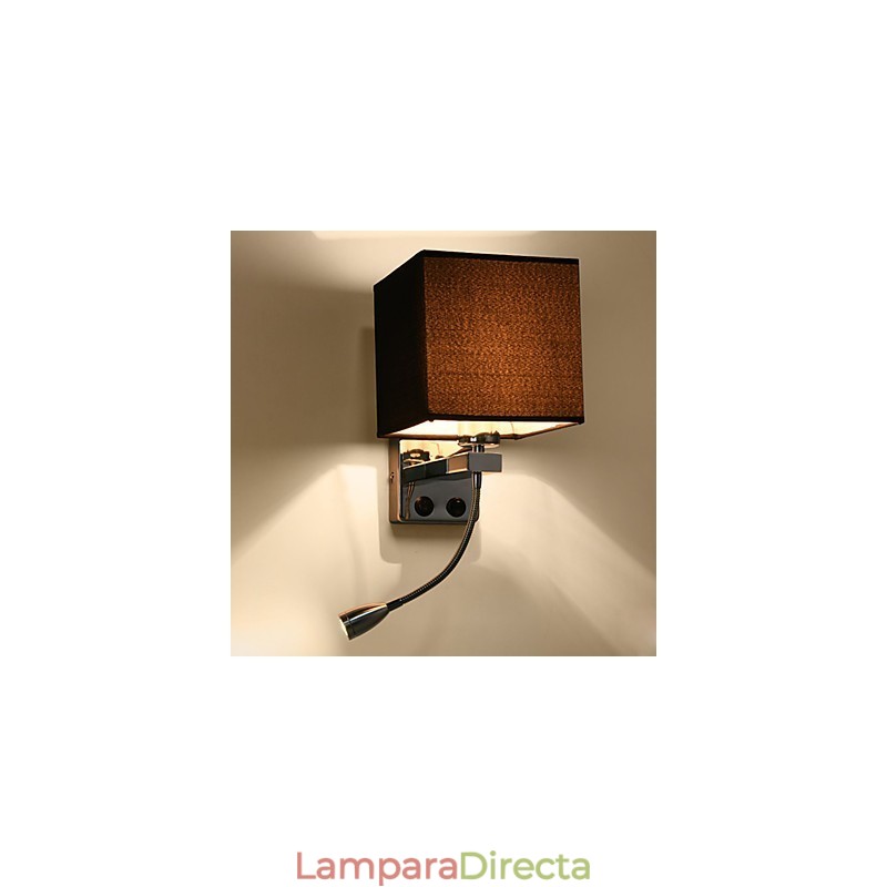 Apliques de pared modernos y contemporáneos con acabado galvanizado para iluminación ambiental.