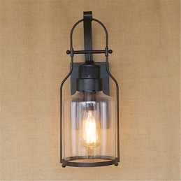Acabado de óxido negro retro rústico estilo cabaña para protección ocular y luz ambiental.