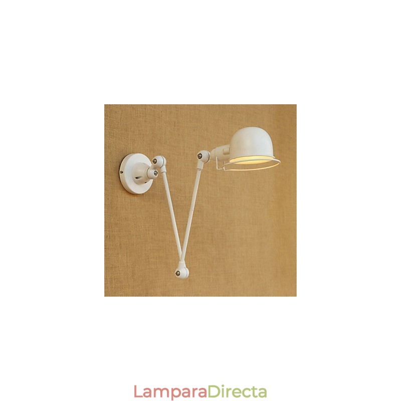 Lámpara colgante de estilo rústico contemporáneo con brazo oscilante, luz ambiental y protección para los ojos.