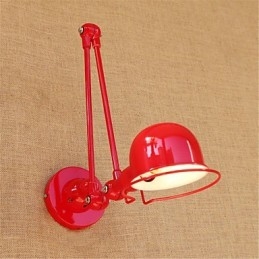 Lámpara colgante de estilo rústico contemporáneo con brazo oscilante, luz ambiental y protección para los ojos.
