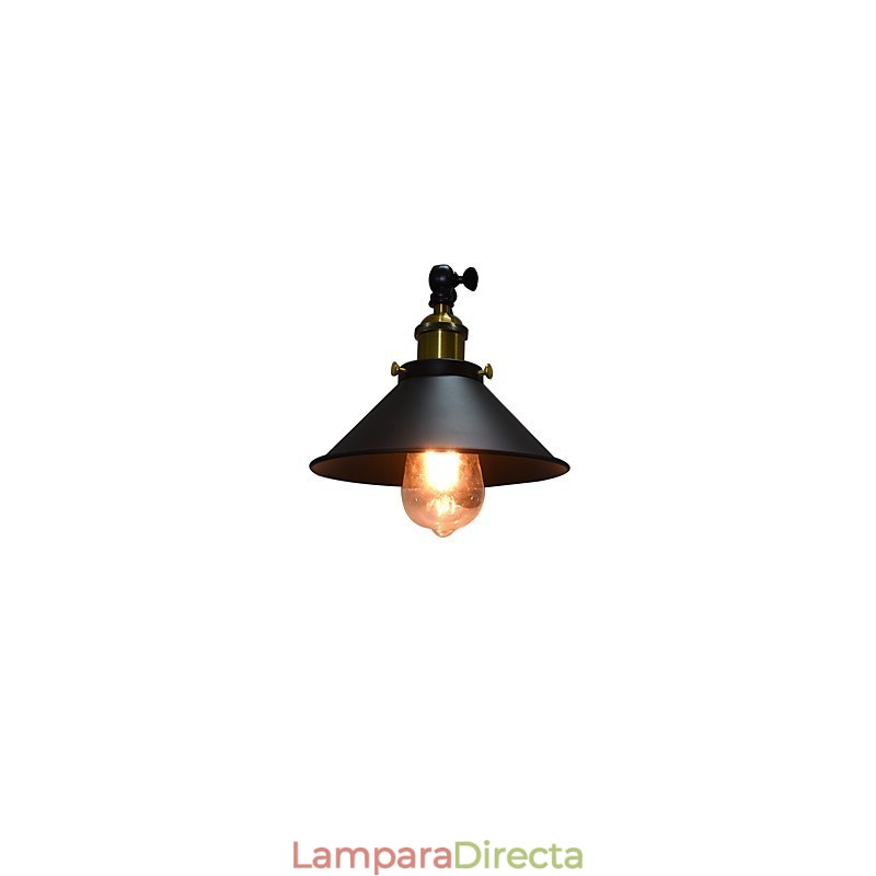 Lámpara de pared de hierro Buzz Wall Lámpara de sable de luz negro tonto en la pared