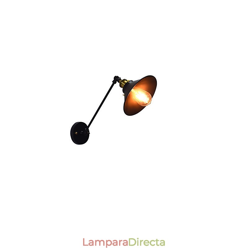 Lámpara de pared de hierro Buzz Wall Lámpara de sable de luz negro tonto en la pared