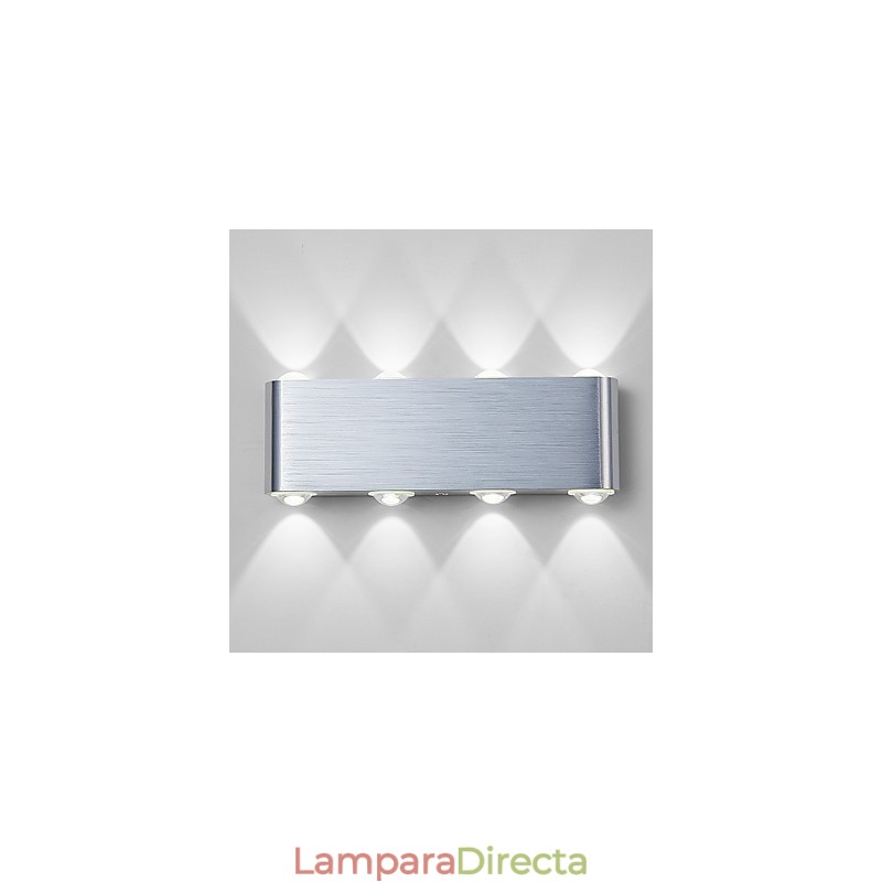 Lámpara de pared empotrada de aluminio moderna y ligera integrada