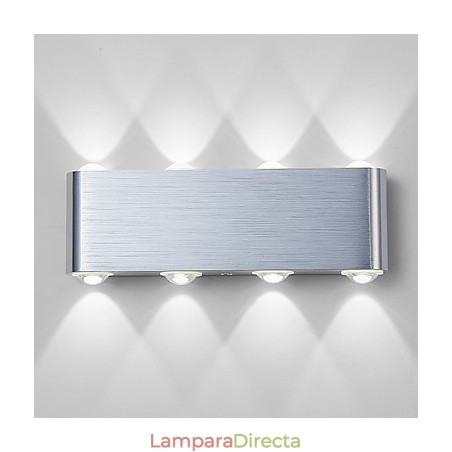 Lámpara de pared empotrada de aluminio moderna y ligera integrada Lámpara de pared empotrada de aluminio moderna y ligera integrada