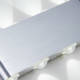Lámpara de pared empotrada de aluminio moderna y ligera integrada