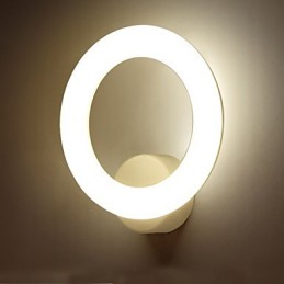 Pintura contemporánea moderna integrada para apliques de pared con luz ambiental.