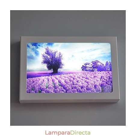 Pintura contemporánea moderna integrada para apliques de pared con luz ambiental. Pintura contemporánea moderna integrada para apliques de pared con luz ambiental.