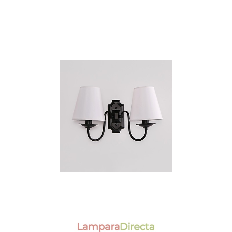 Apliques de pared con luz descendente para protección ocular con pintura contemporánea moderna