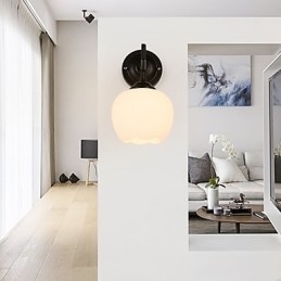 Apliques de pared con luz descendente para protección ocular con pintura contemporánea moderna