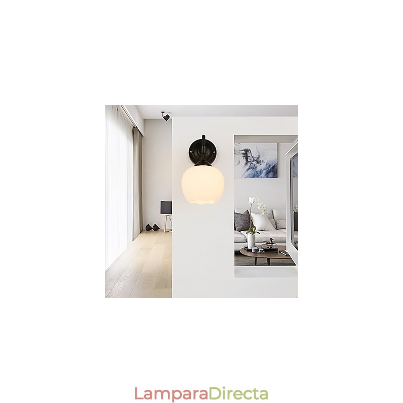 Apliques de pared con luz descendente para protección ocular con pintura contemporánea moderna