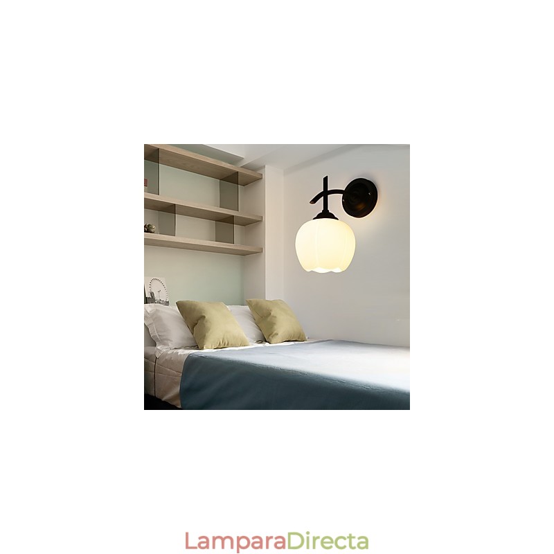 Apliques de pared con luz descendente para protección ocular con pintura contemporánea moderna
