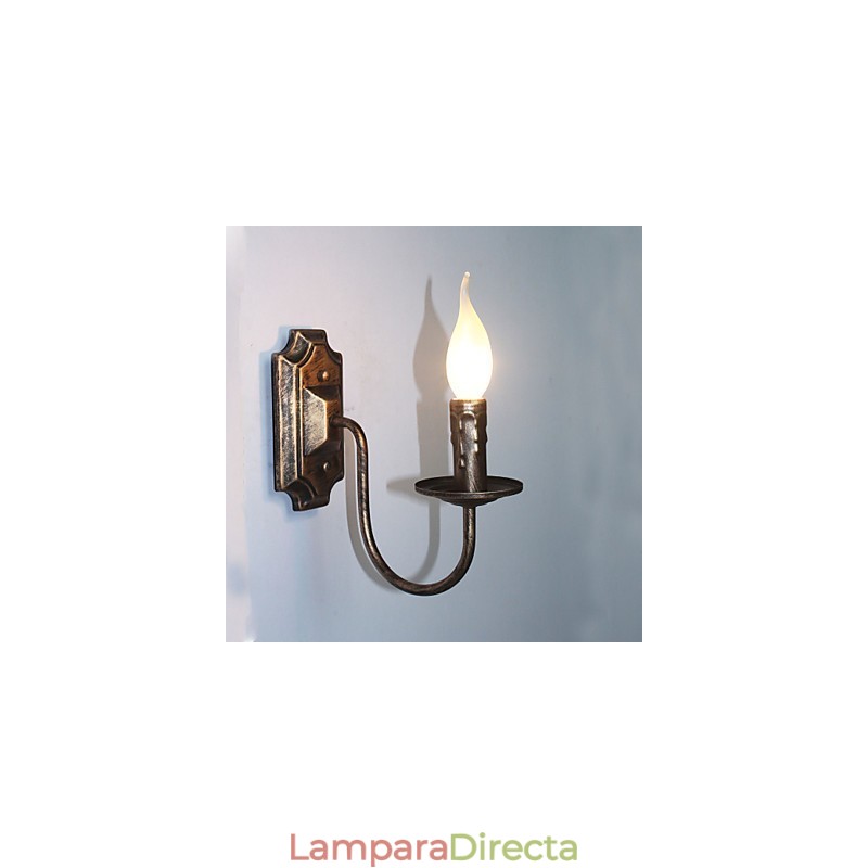 Lámpara de pared antigua con forma de vela, sencilla, para pasillo y balcón.