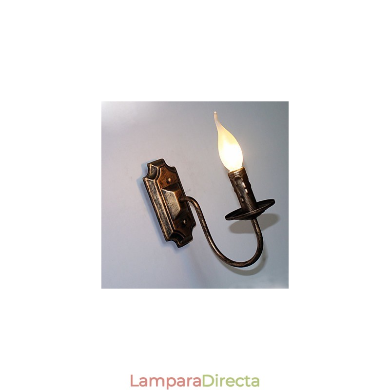 Lámpara de pared antigua con forma de vela, sencilla, para pasillo y balcón.