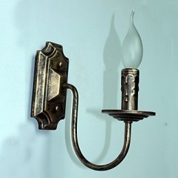 Lámpara de pared antigua con forma de vela, sencilla, para pasillo y balcón.