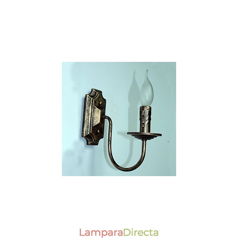 Lámpara de pared antigua con forma de vela, sencilla, para pasillo y balcón.