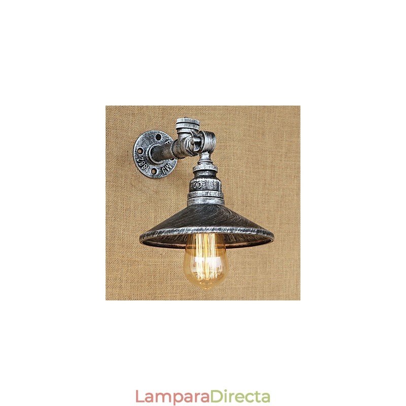 Apliques de pared con luz ambiental estilo mini con pintura retro rústica de estilo campestre.