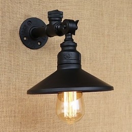 Apliques de pared con luz ambiental estilo mini con pintura retro rústica de estilo campestre.