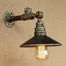 Apliques de pared con luz ambiental estilo mini con pintura retro rústica de estilo campestre.