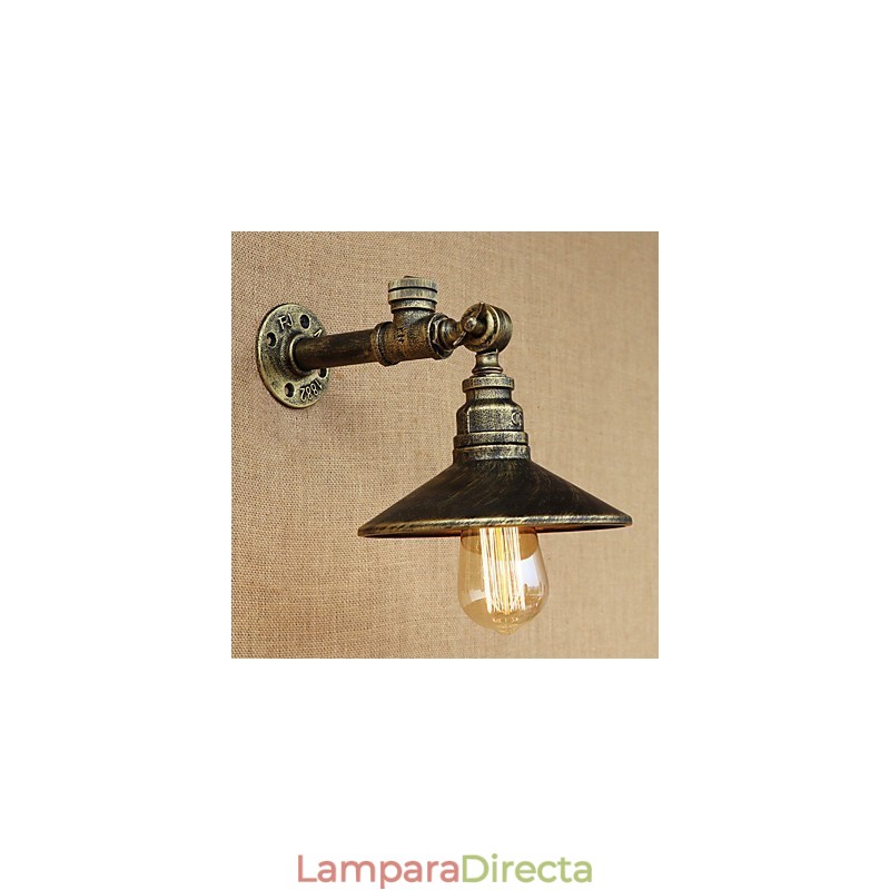 Apliques de pared con luz ambiental estilo mini con pintura retro rústica de estilo campestre.