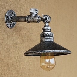 Apliques de pared con luz ambiental estilo mini con pintura retro rústica de estilo campestre.
