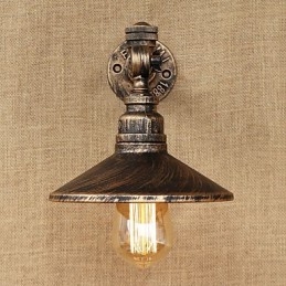Apliques de pared con luz ambiental estilo mini con pintura retro rústica de estilo campestre.