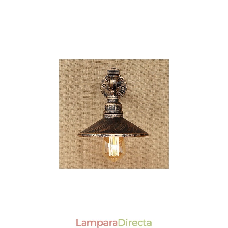 Apliques de pared con luz ambiental estilo mini con pintura retro rústica de estilo campestre.