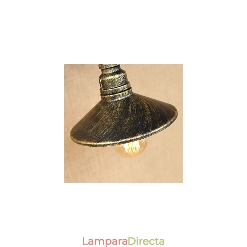 Apliques de pared con luz ambiental estilo mini con pintura retro rústica de estilo campestre.