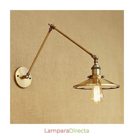 Lámpara de ambiente rústica estilo cabaña, estilo retro, galvanizada, con brazo oscilante estilo mini. Lámpara de ambiente rústica estilo cabaña, estilo retro, galvanizada, con brazo oscilante estilo mini.