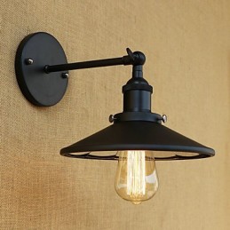 Aplique de pared con luz ambiental estilo mini con pintura retro campestre