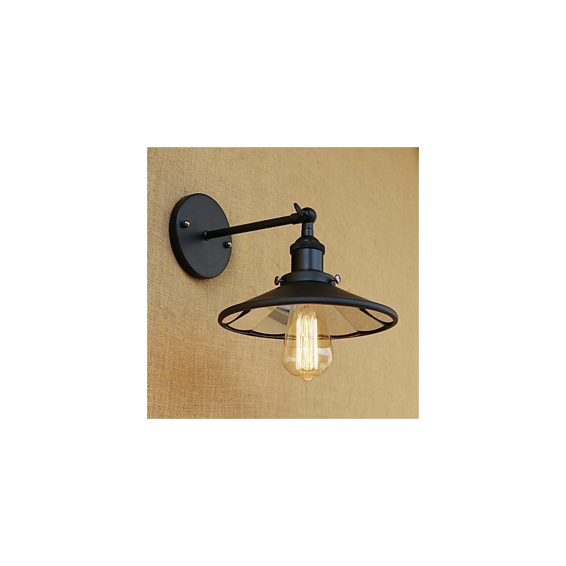 Aplique de pared con luz ambiental estilo mini con pintura retro campestre
