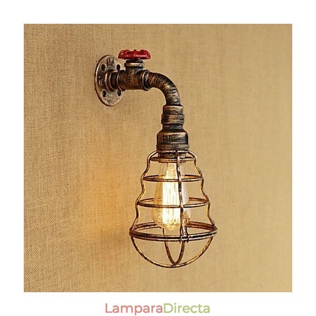 Aplique de pared con luz ambiental estilo mini con pintura retro campestre Aplique de pared con luz ambiental estilo mini con pintura retro campestre