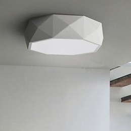 Lámparas de techo geométricas de luz blanca concisas modernas