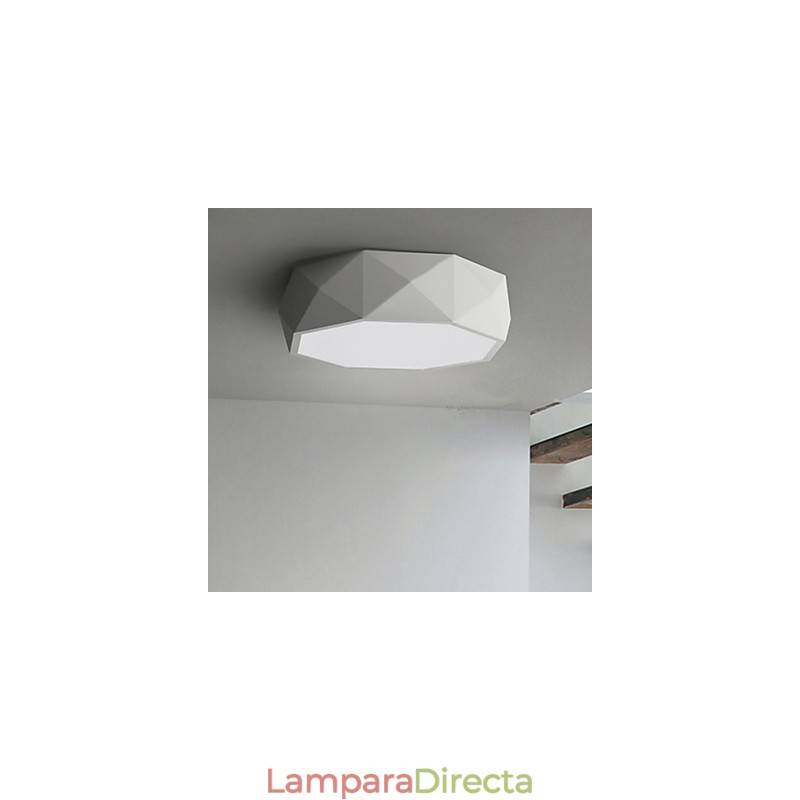 Lámparas de techo geométricas de luz blanca concisas modernas