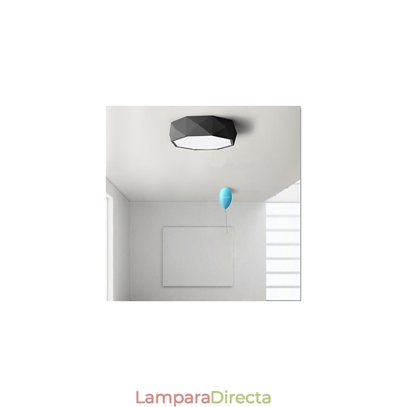 Lámparas de techo geométricas de luz blanca concisas modernas