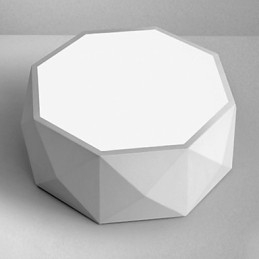 Lámparas de techo geométricas de luz blanca concisas modernas