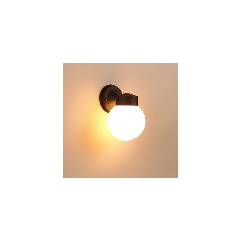 Aplique de pared con luz ambiental de estilo mini con acabado de óxido negro contemporáneo moderno