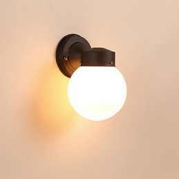Aplique de pared con luz ambiental de estilo mini con acabado de óxido negro contemporáneo moderno