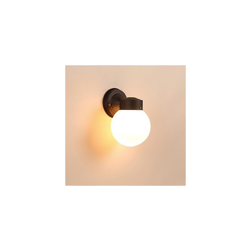 Aplique de pared con luz ambiental de estilo mini con acabado de óxido negro contemporáneo moderno