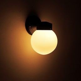 Aplique de pared con luz ambiental de estilo mini con acabado de óxido negro contemporáneo moderno